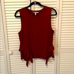 BCBGenergation Top w/ Ruffle Accent